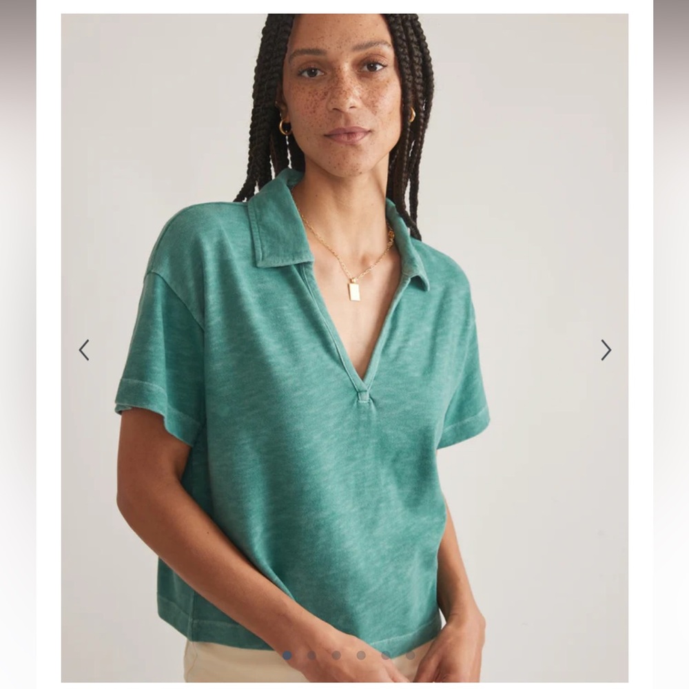 NWT Marine Layer Vintage Slub Polo Tee